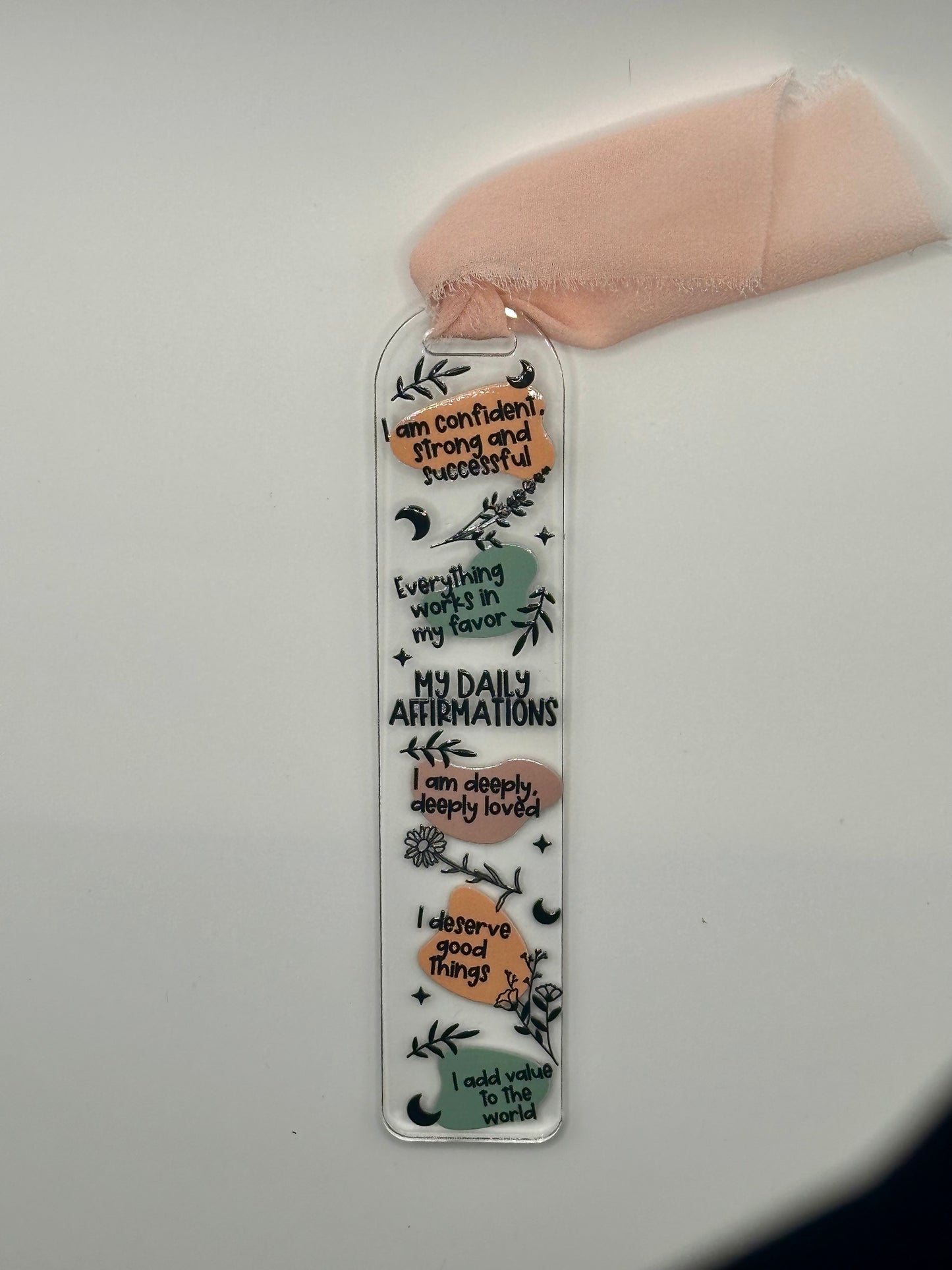 Daily affirmation bookmark