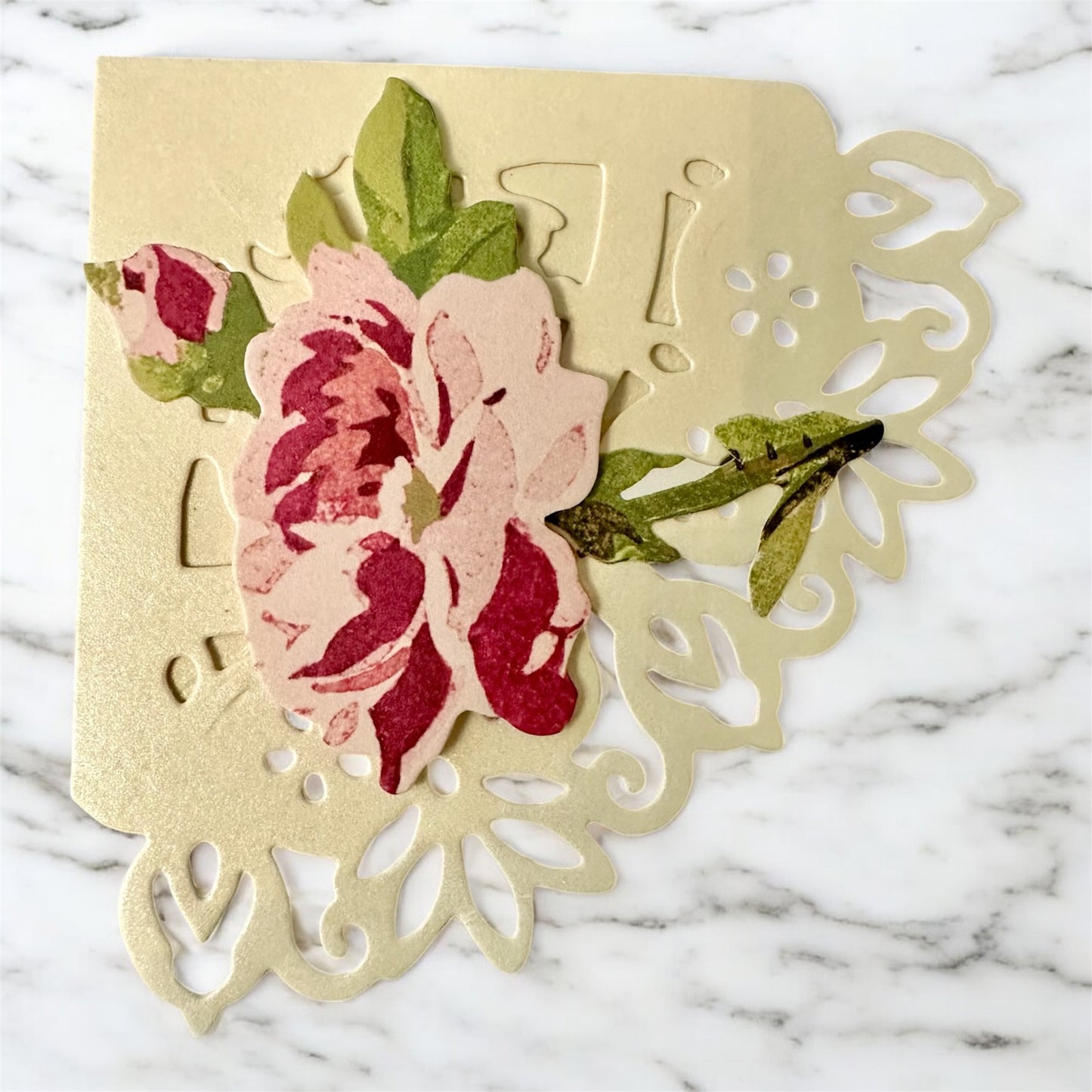 Elegant corner bookmark