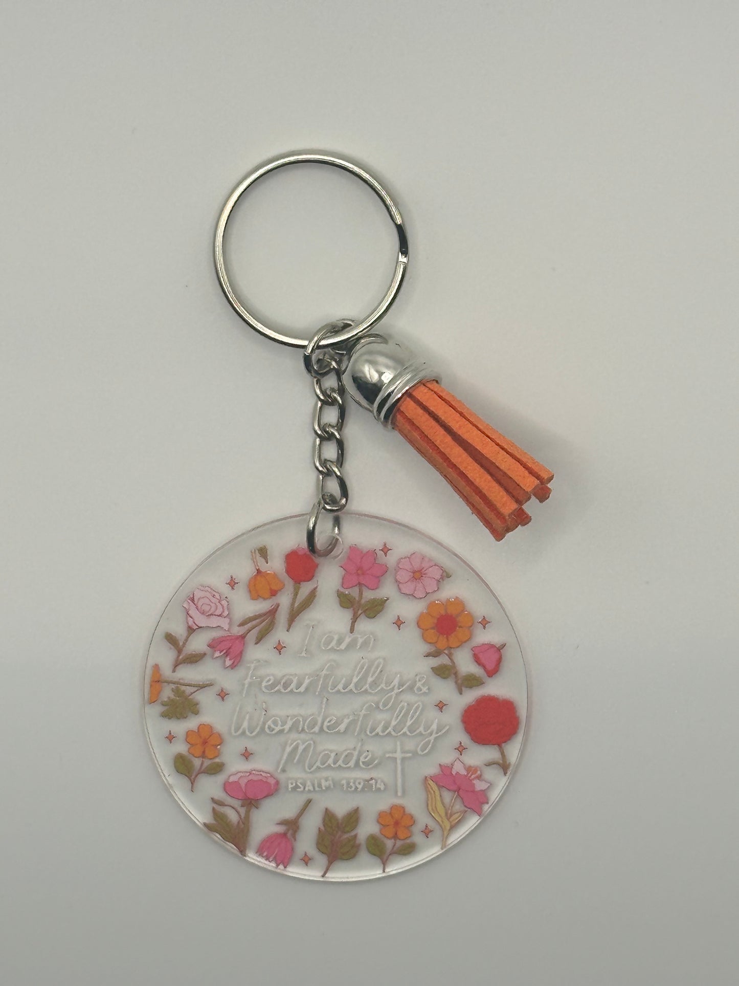 I am fearfully and wonderfully made keychain