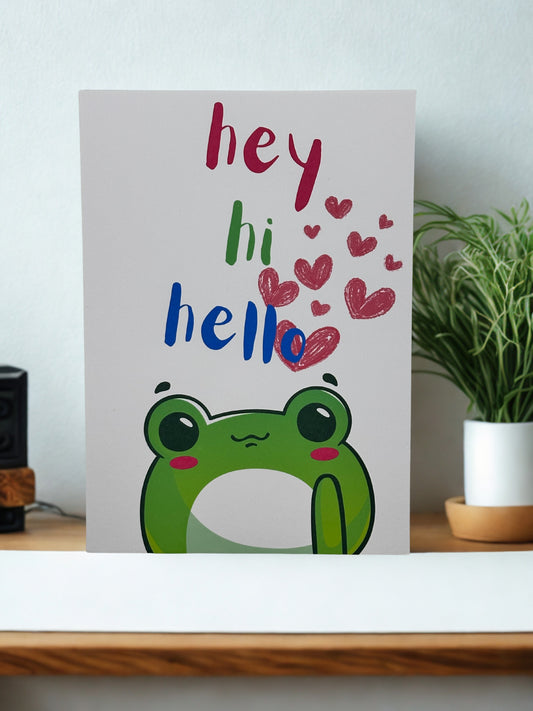 “Hey,hi,hello greeting card