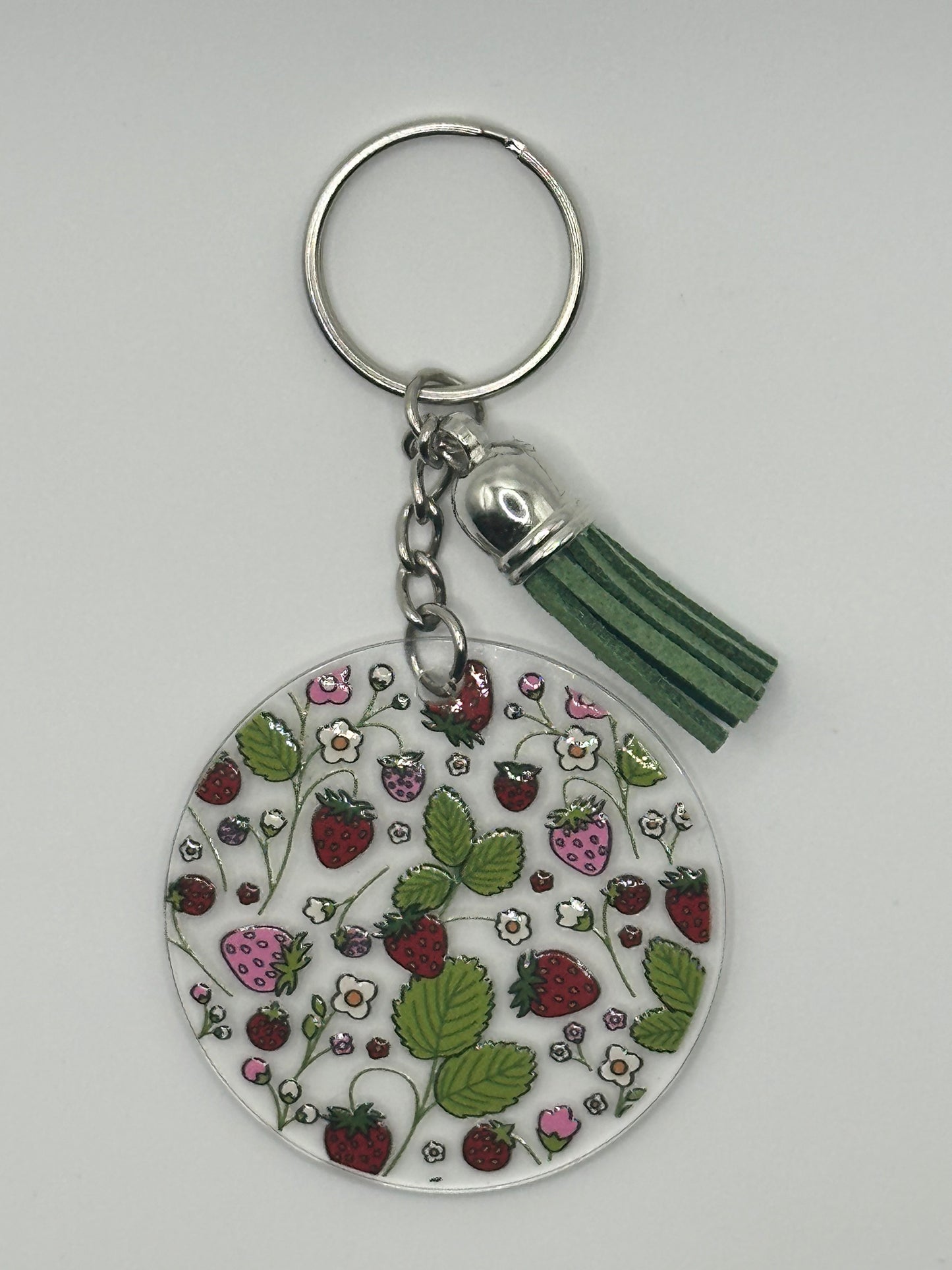 Strawberry field keychain
