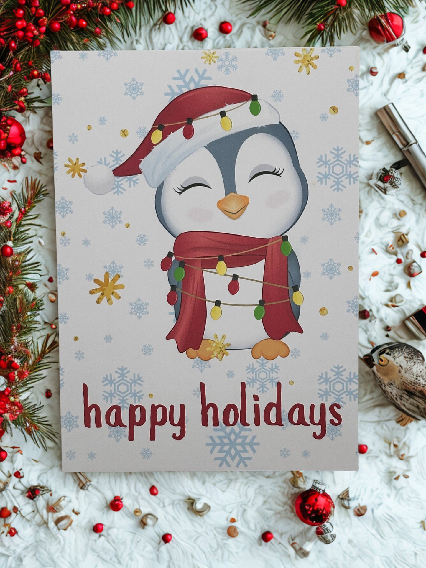 Happy holidays greeting card