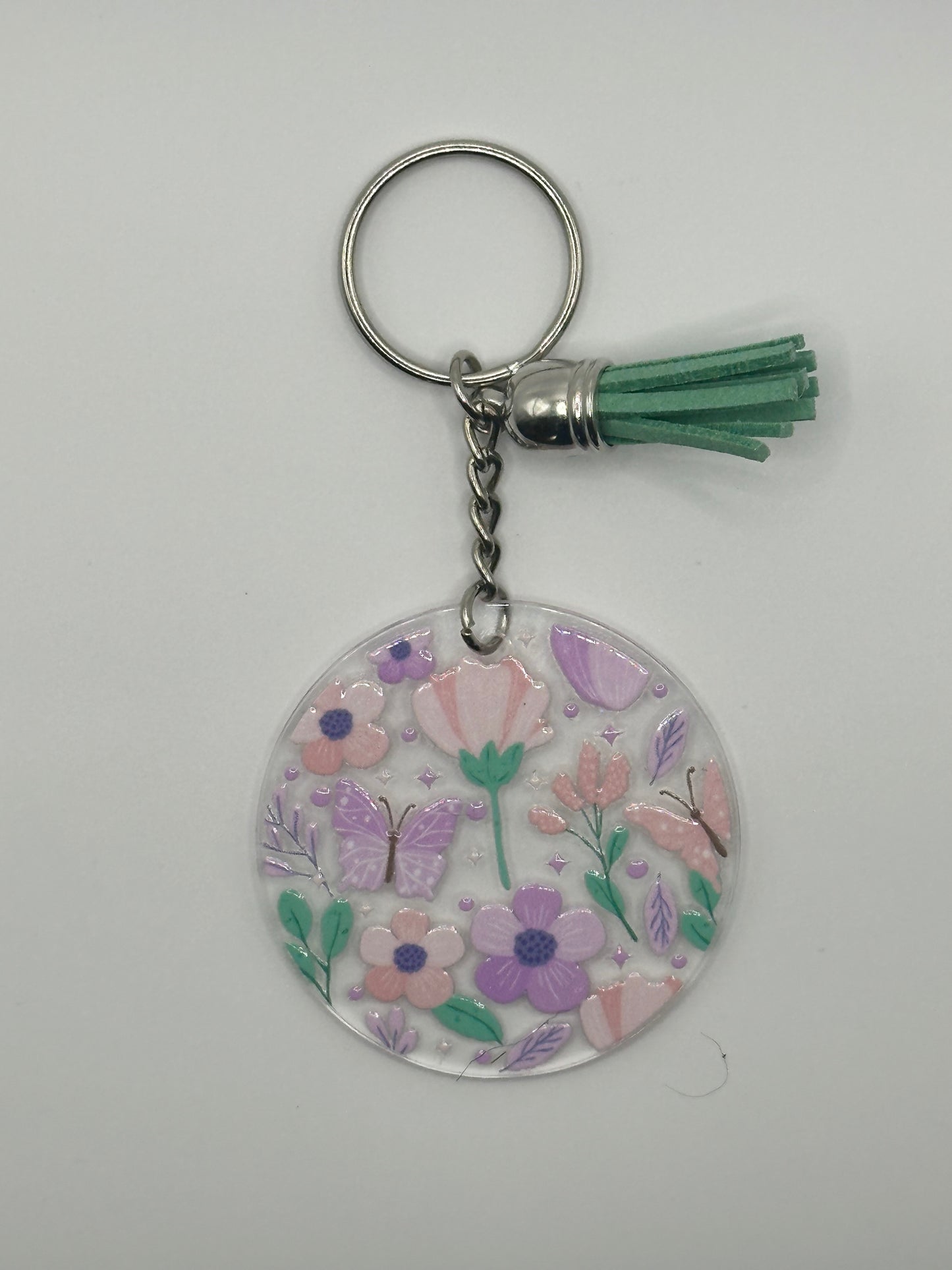 Lavender field keychain